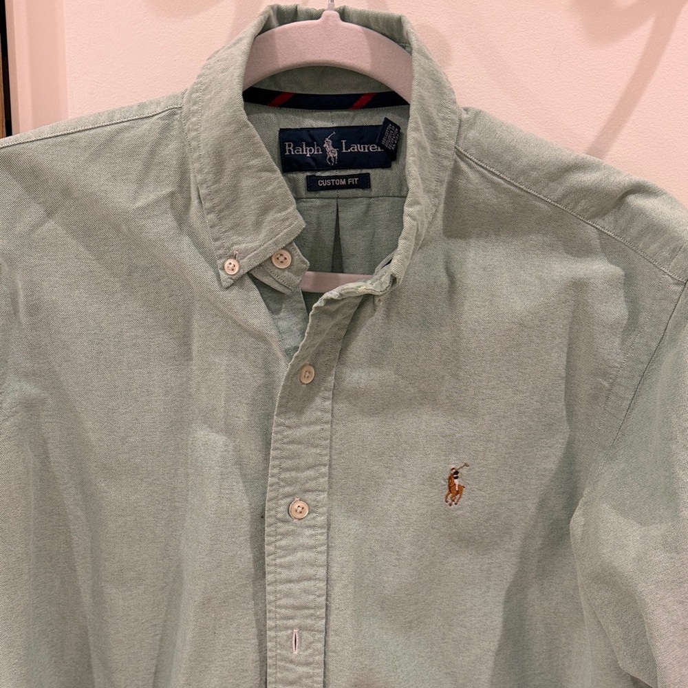 Ralph Lauren Men's Mint Button-Down Shirt